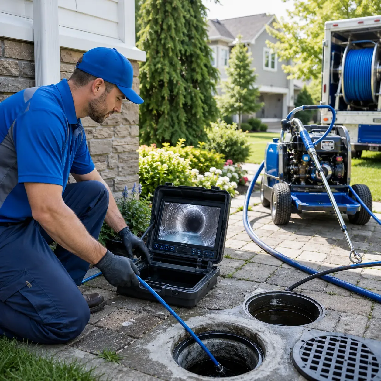 Outdoor drain cleaning professionals serving Woodstock, VT